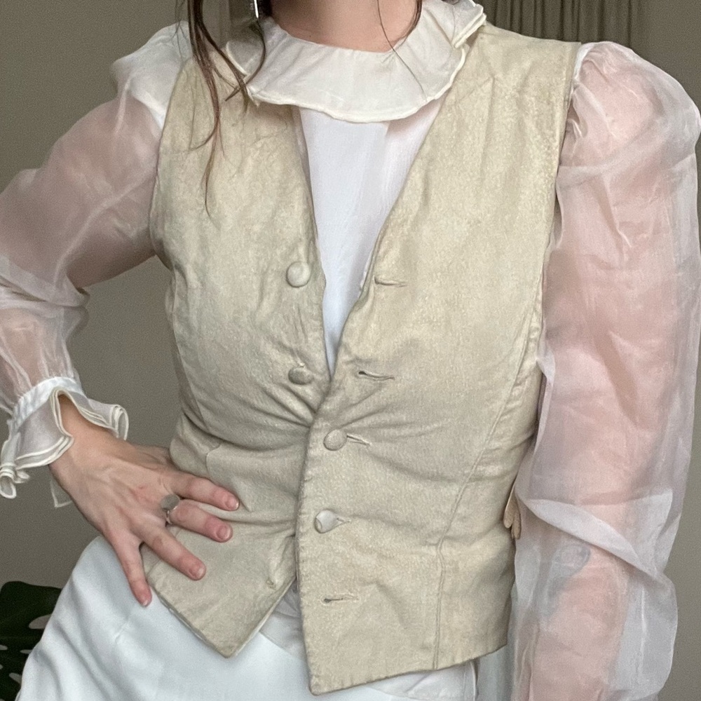 Hush Puppies Light Tan Leather Vest